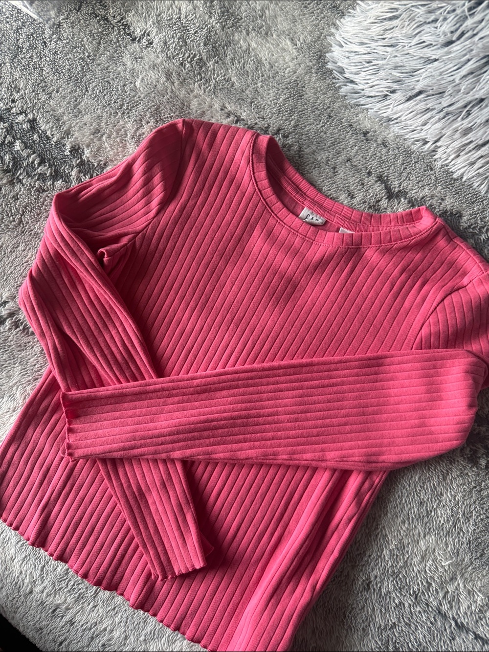 Gap Girls Ribbed Tshirt sz Large  
Camelia rose pink